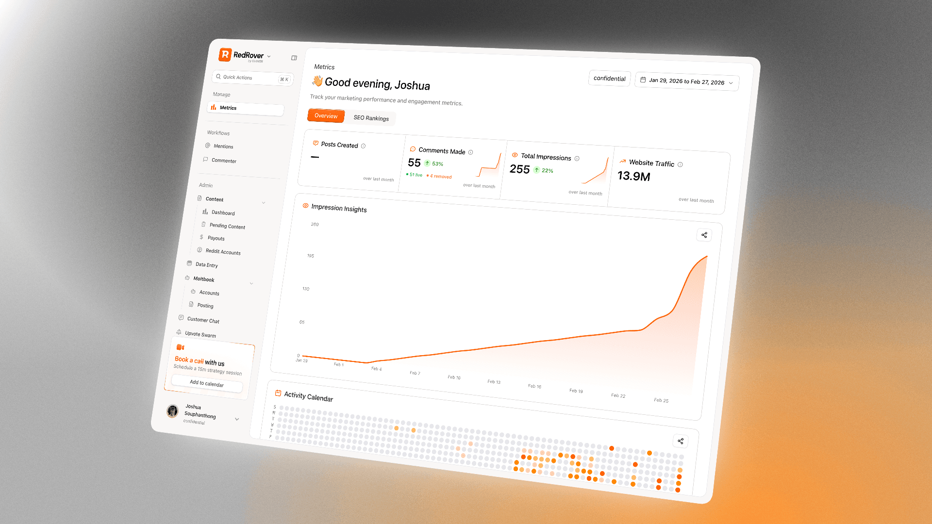 Clover Labs website hero screenshot with the headline about building and scaling software companies.